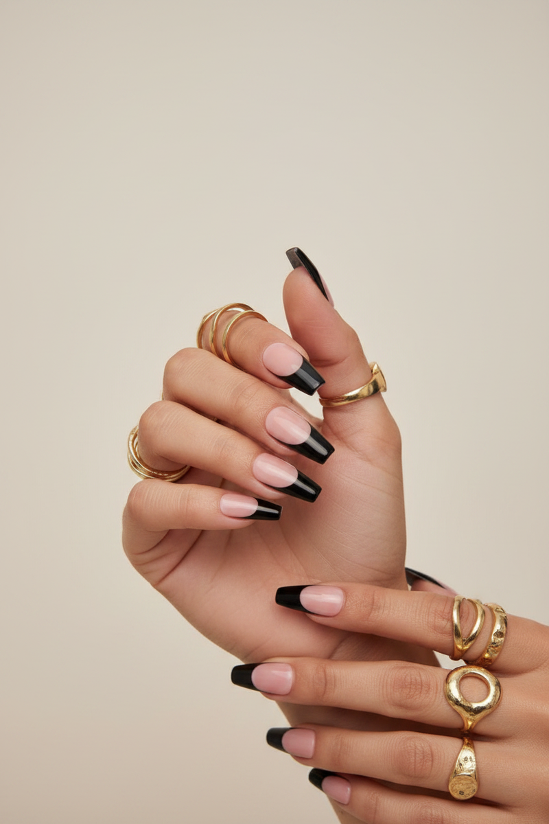 Black French Tip