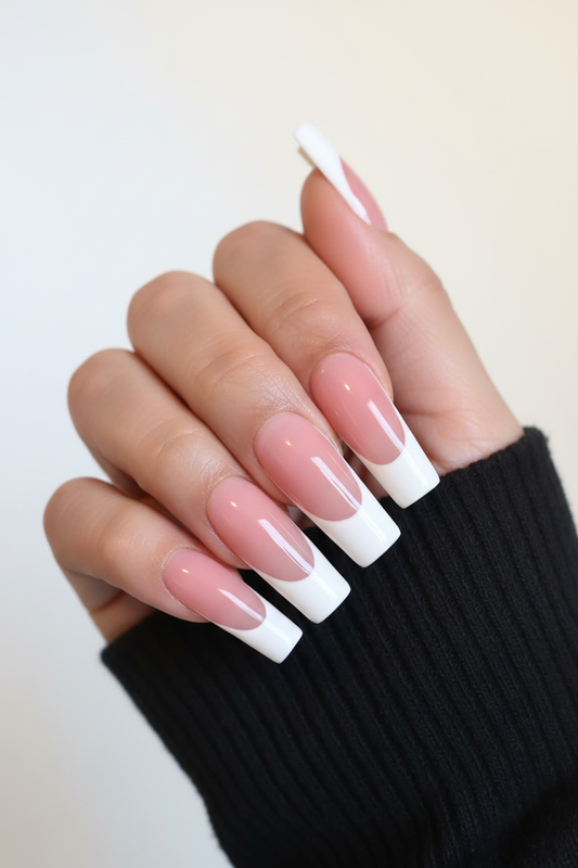 Classic White French Tip Press-On Nails